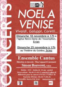 Concerts 18 et 25 novembre 2018