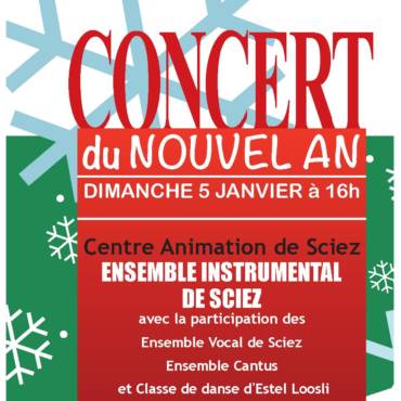 Concert du Nouvel An dimanche 5 janvier